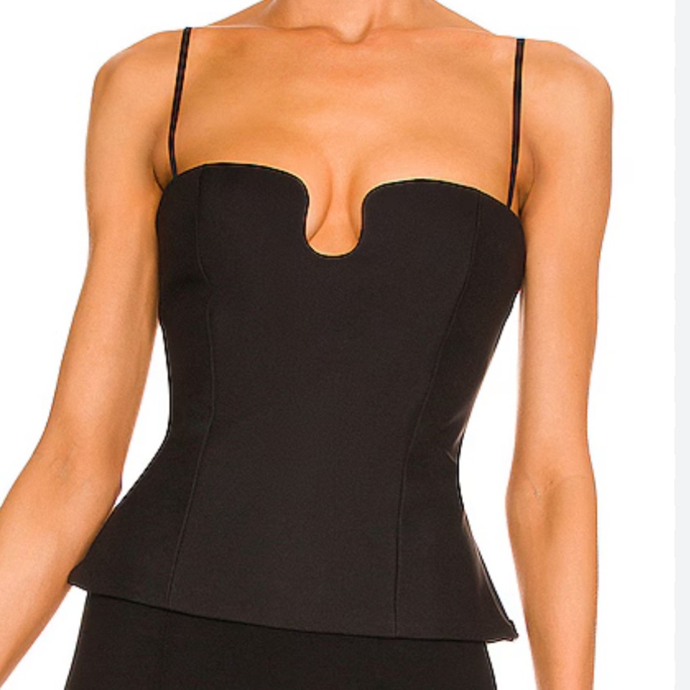 Nanushka Amy U-Ring Fitted Top Size Small